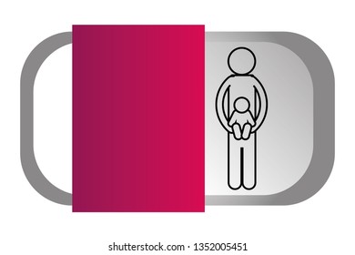 man pictogram cartoon