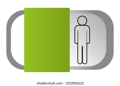 man pictogram cartoon