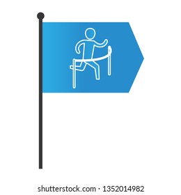 man pictogram cartoon
