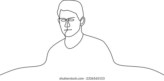 a man in the picture with a serious face