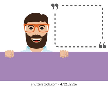 Man with placard