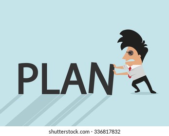 man plan for business  : business concept