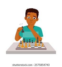man play chess and feel happy