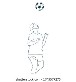 perfil de vector del contorno de la bola 