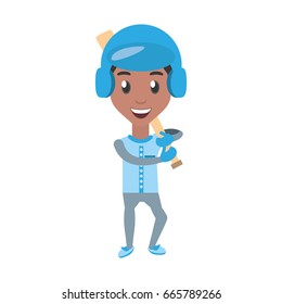 man playing baseball cartoon