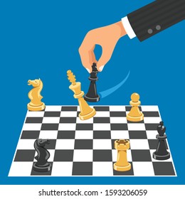 Man Playing Game Of Chess