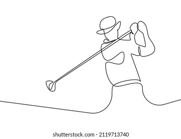a man playing golf shooting