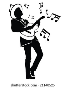 Man Playing Guitar