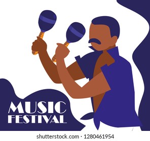 man playing maracas tropical instrument man playing maracas tropical instrument