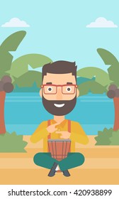 Man playing tomtom.