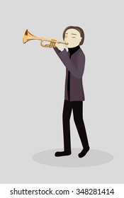 Man playing a trumpet