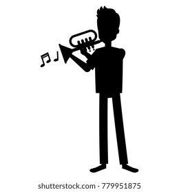 man playing trumpet avatar