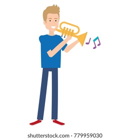 man playing trumpet avatar