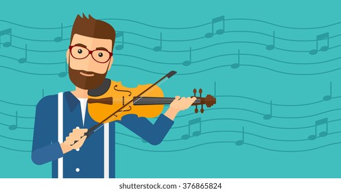 Man playing violin.