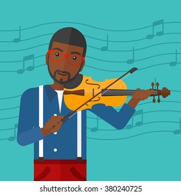 Man playing violin.