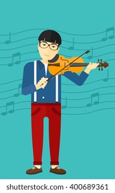 Man playing violin.