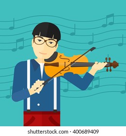 Man playing violin.