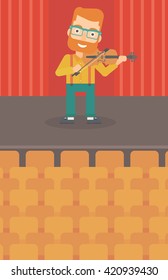Man playing violin.