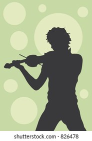 A man playing violin