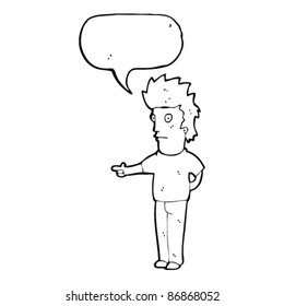 man pointing cartoon