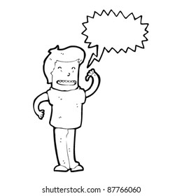 man pointing at himself cartoon