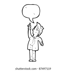 homem apontando para cima desenho