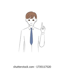 
A man pointing at you and smiling