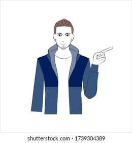 A man pointing at you and smiling