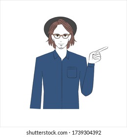 A man pointing at you and smiling