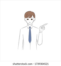 A man pointing at you and smiling