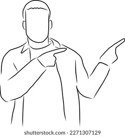 Download Man, Face, Pointing. Royalty-Free Vector Graphic - Pixabay