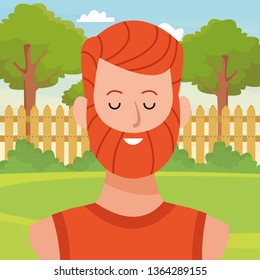 man portrait avatar cartoon character