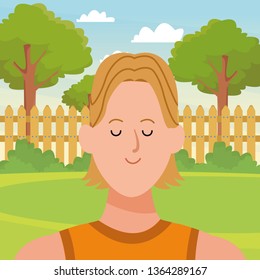 man portrait avatar cartoon character