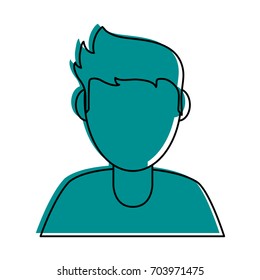 man portrait avatar icon image 