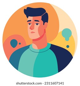 diseño de retratos humanos sobre blanco