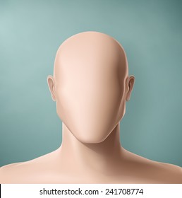 Man Portrait, Faceless, Eps 10