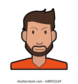 man portrait icon image 