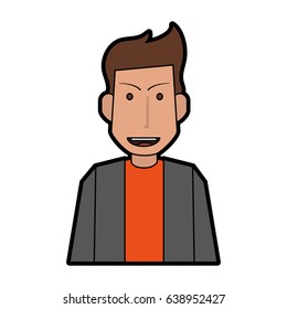man portrait icon image 