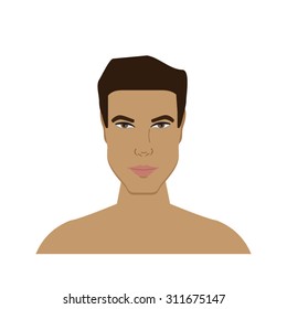 Man portrait icon vector illustration
