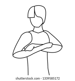 man portrait line