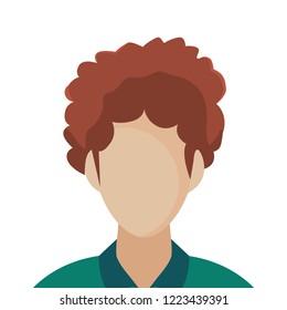 man portrait on white background