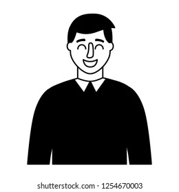 man portrait on white background