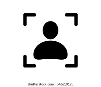 man portrait stickman figure person people human pictogram image vector icon