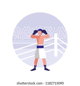 man practicing boxing avatar character