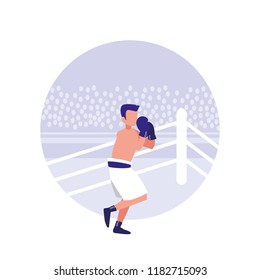 man practicing boxing avatar character