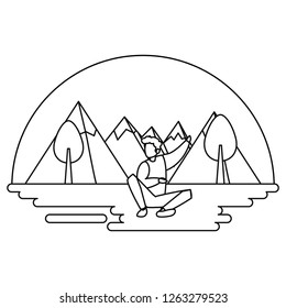 man practicing yoga