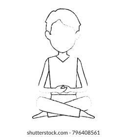 man practicing yoga avatar