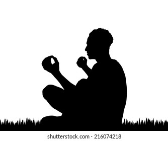 Man praying