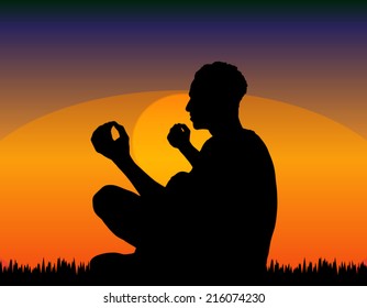 Man praying