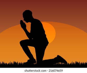 Man praying